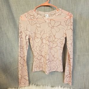 Joy Lab XS in sheer pink floral BNWOT